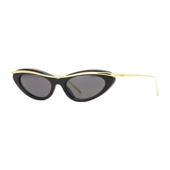 NEW LOEWE SUNGLASSES LW40166I 01A BLACK/GOLD WOMEN EYEWEAR LOEWE